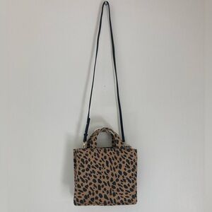 Stella & Dot Cheetah Print & Polka Dot Mini Bag Purse